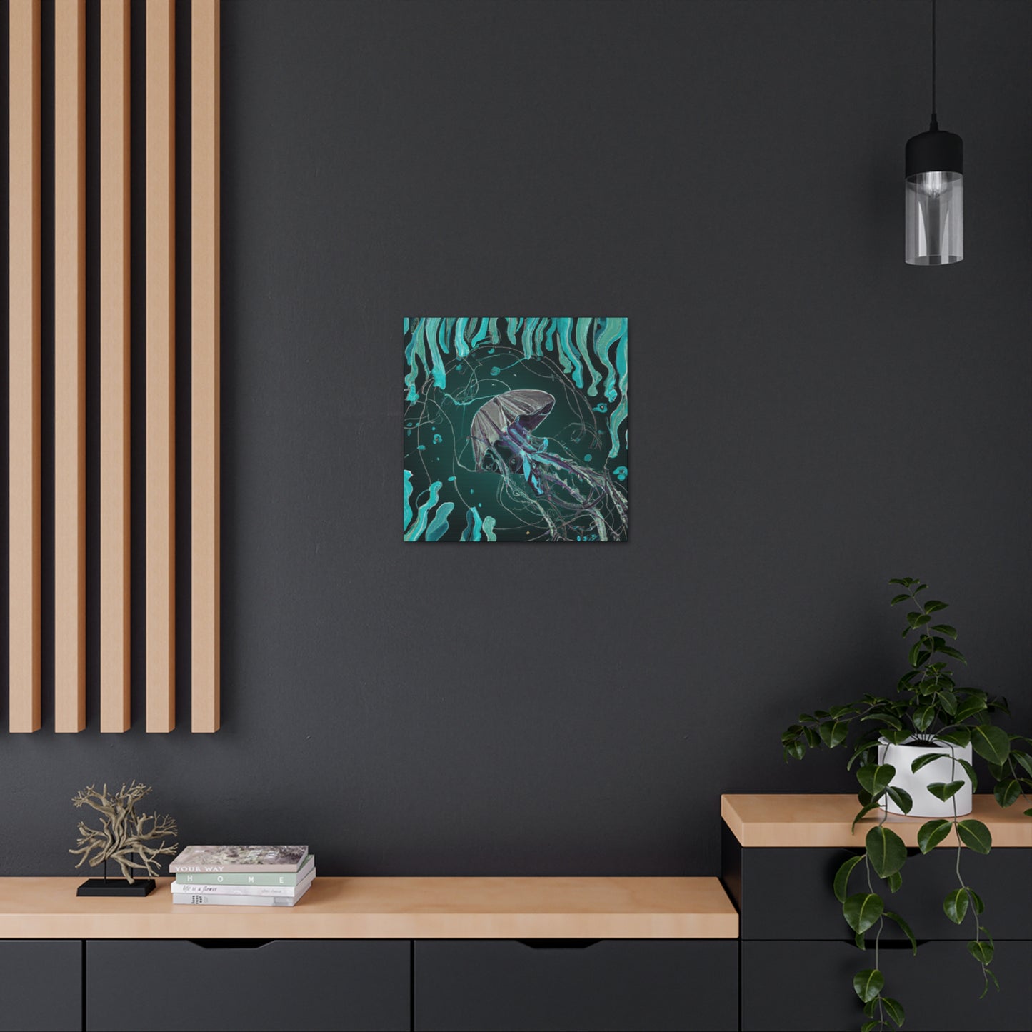 Jellyfish Art Deco - Canvas