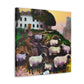 "Sheep in Art Deco" - Canvas