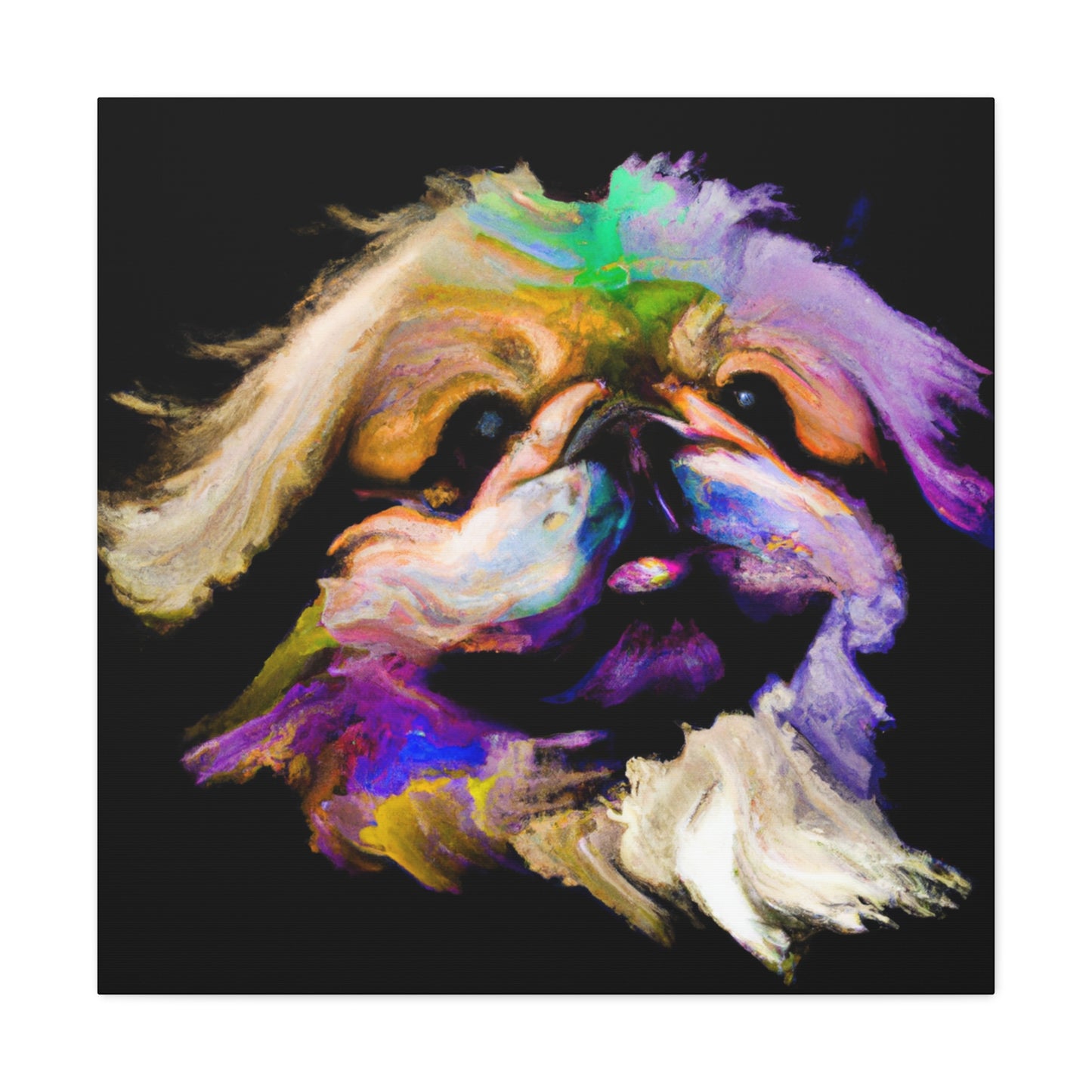 Pekingese Puppy Portrait - Canvas