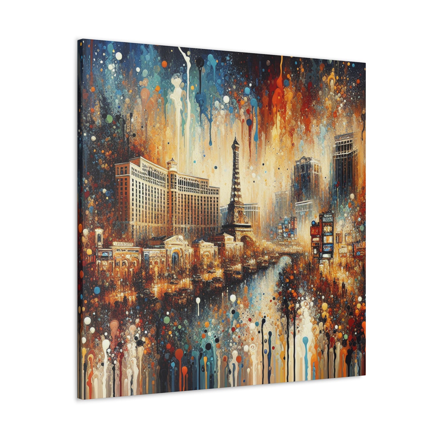 Whimsical Casino Reflections - Canvas