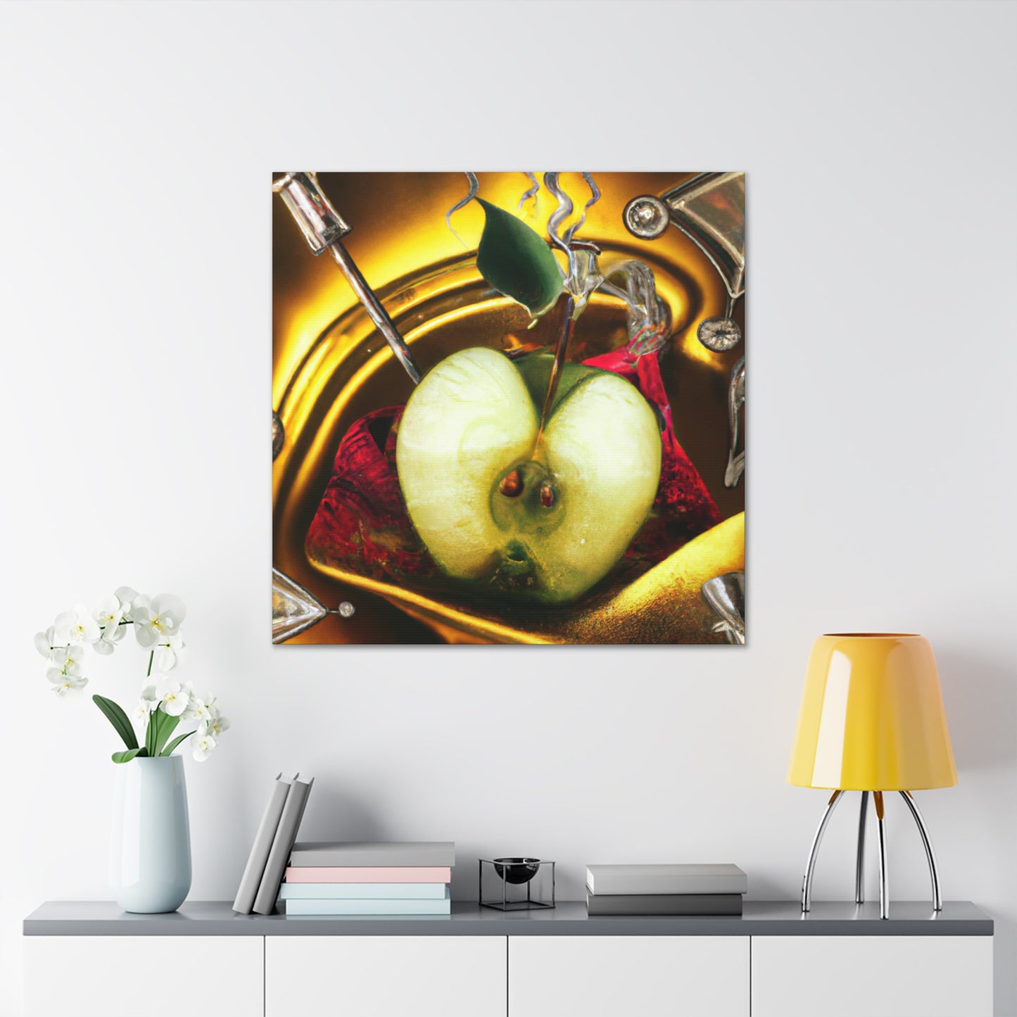 "Apple Adorned in Rococo" - Canvas