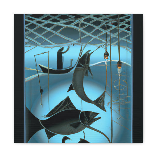 Fishing in Deep Waters - Canvas