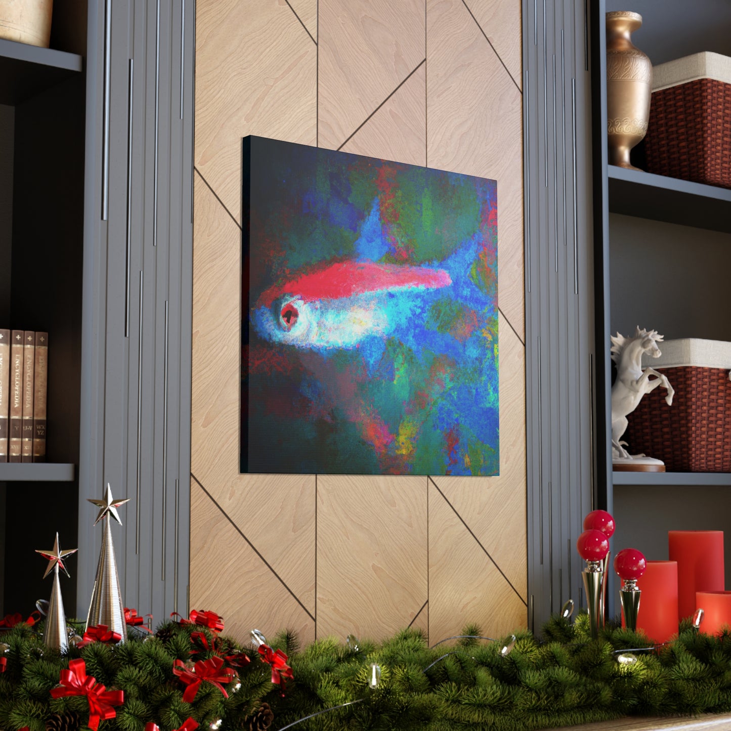 "Neon Tetra Impressionism" - Canvas