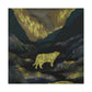 Cougar Art Abstract - Canvas