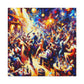 Vibrant Revelry at Home - Canvas