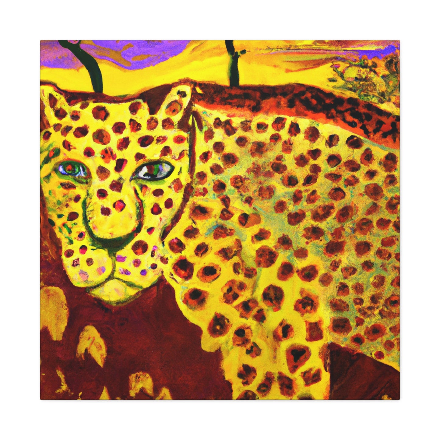 Leopard Lazing Luxuriously - Canvas