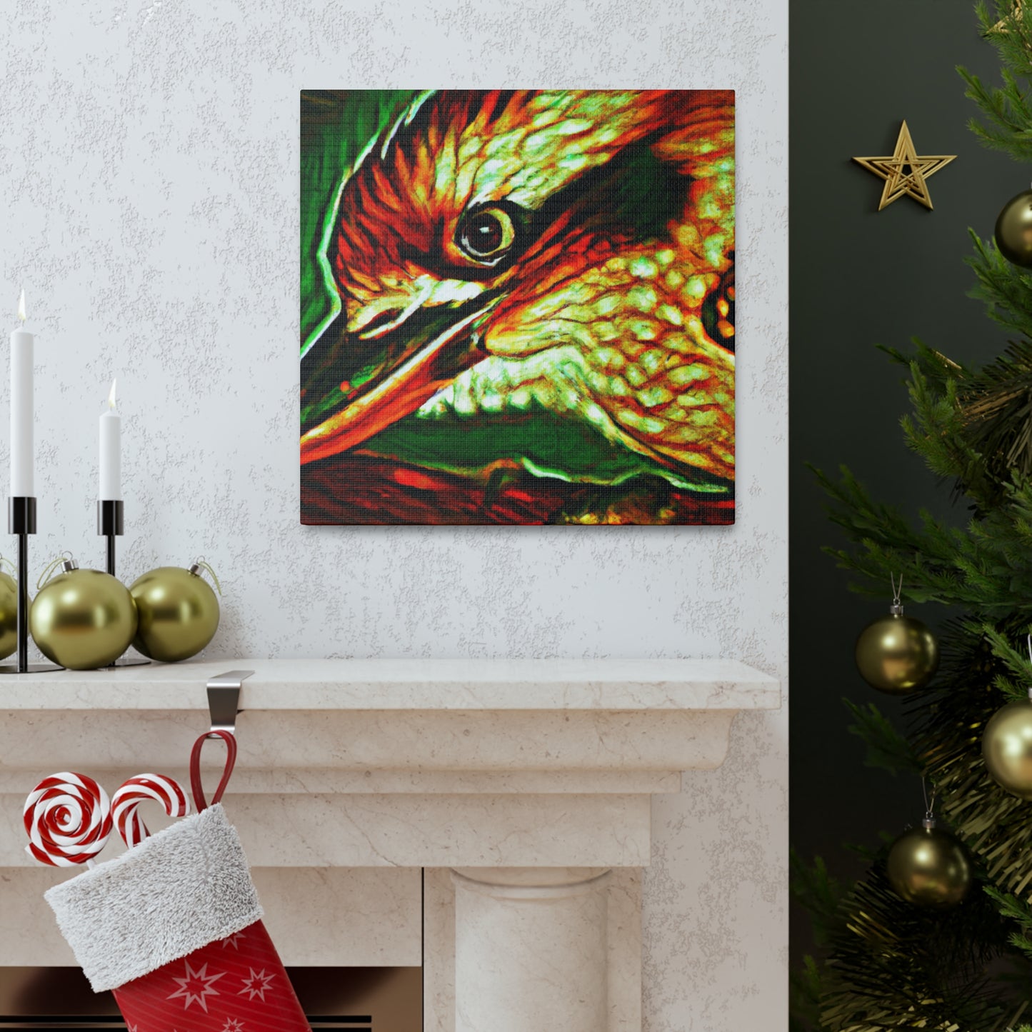 Kookaburra in Flight - Canvas