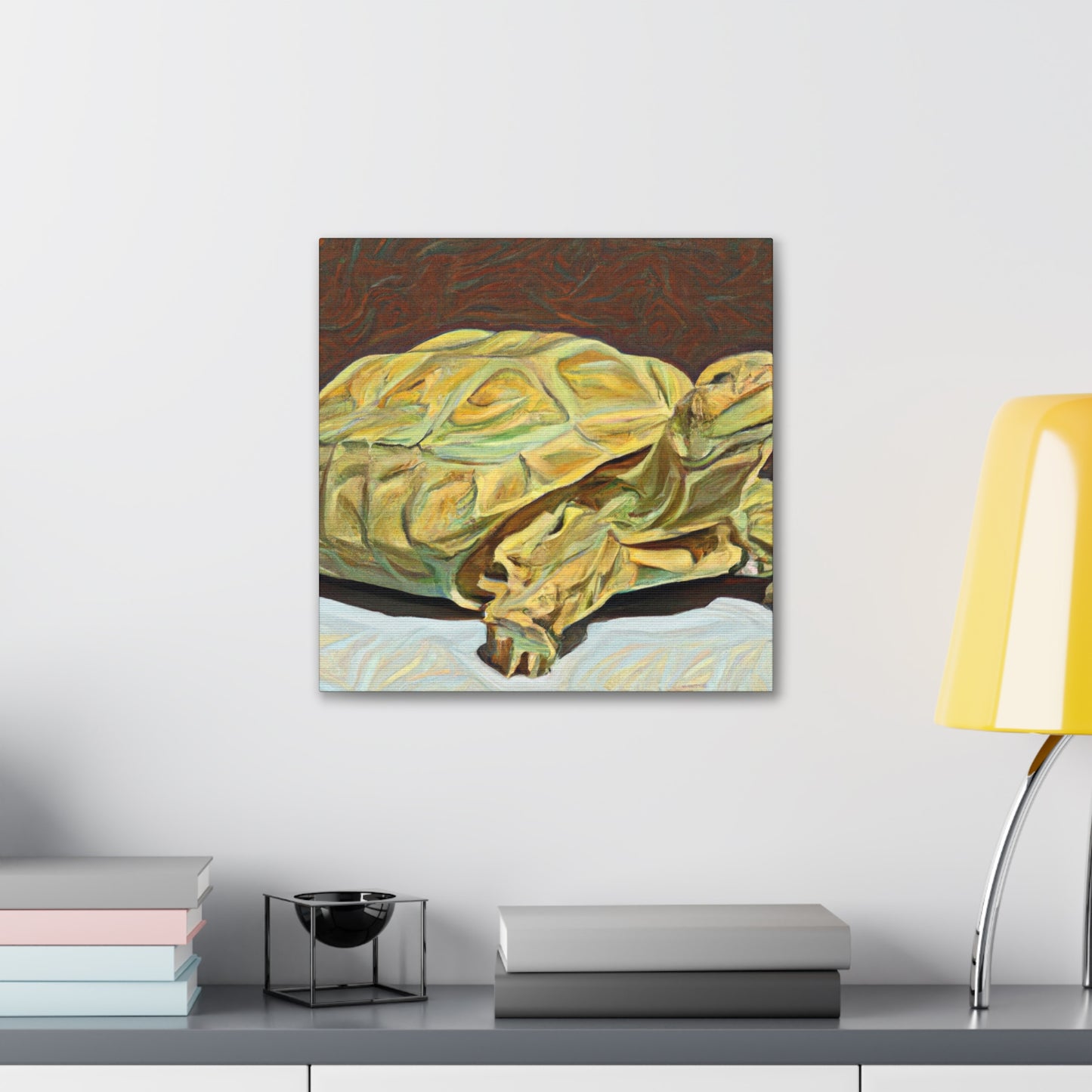 "Gorgeous Russian Tortoise" - Canvas