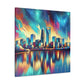 "Charlotte's Vibrant Urban Canvas" - Canvas