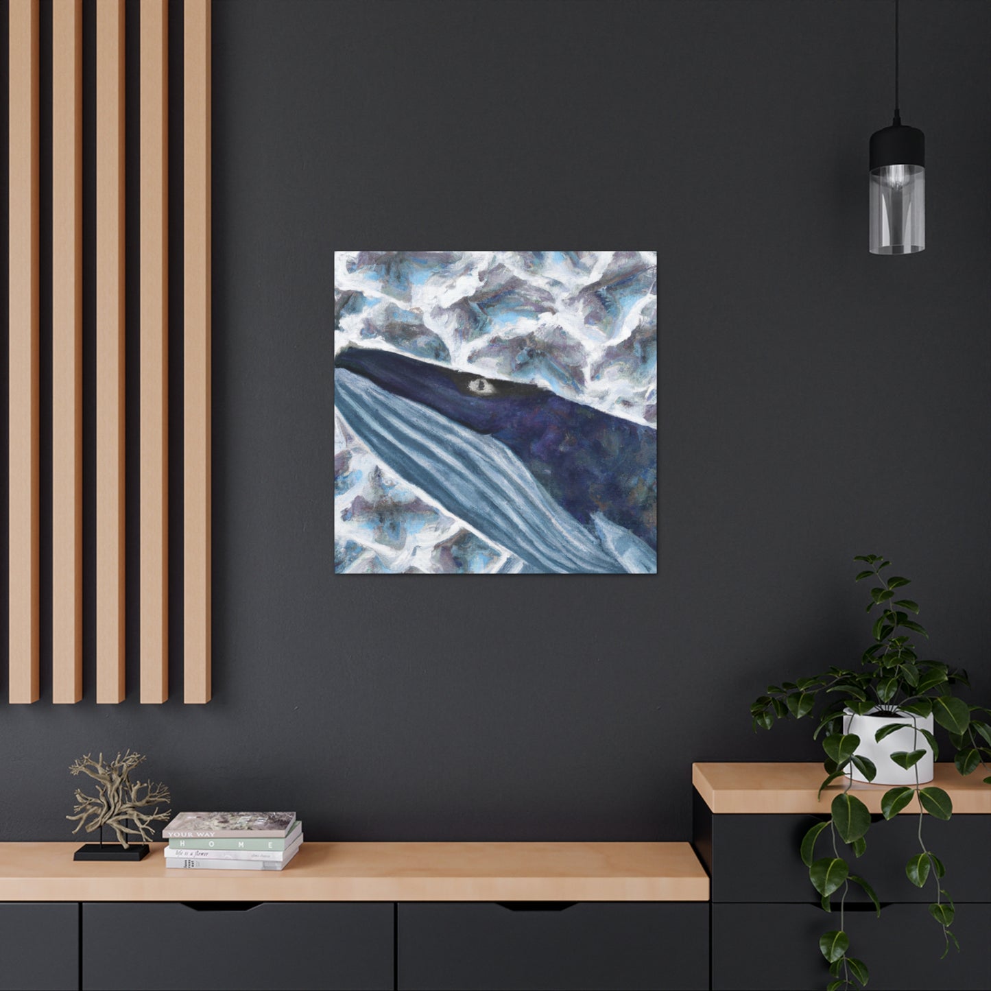 "Bowhead Whale in Surrealism" - Canvas