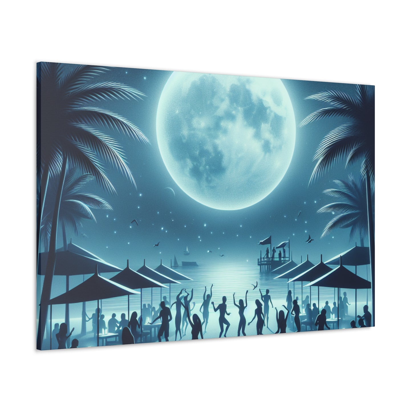 "Luminous Nocturnal Celebration" - Canvas