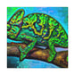 "Veiled Chameleon Reflection" - Canvas