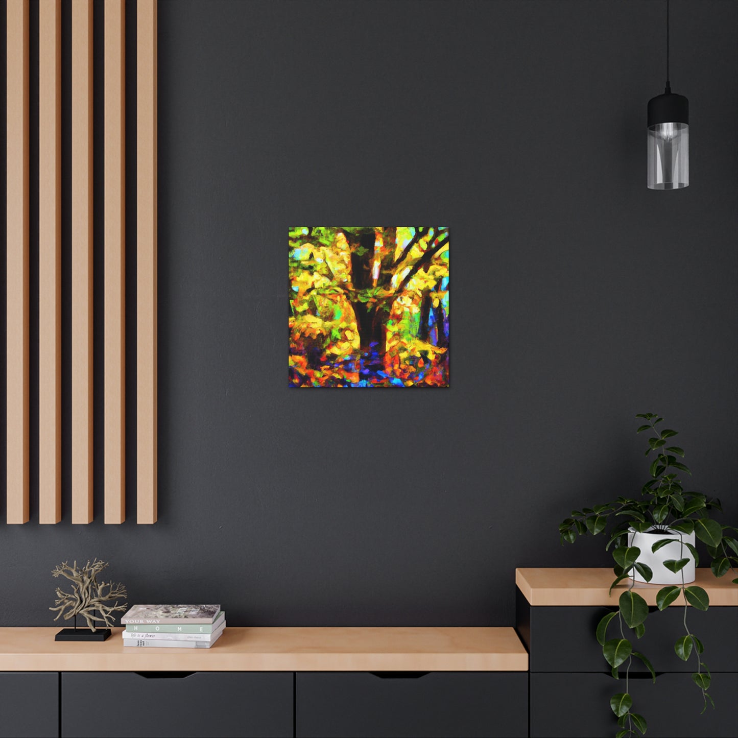 "Beeches in Moonlight" - Canvas