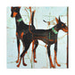 "Doberman Pinscher Odyssey" - Canvas