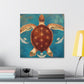 Turtle in the Sea - Canvas