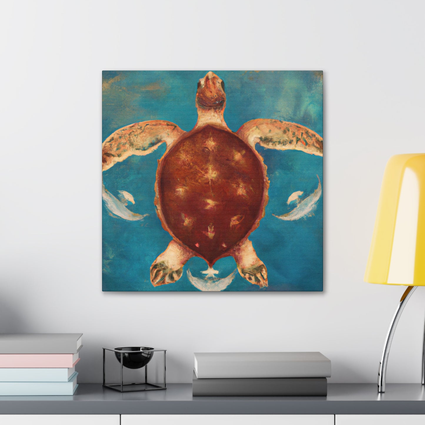 Turtle in the Sea - Canvas