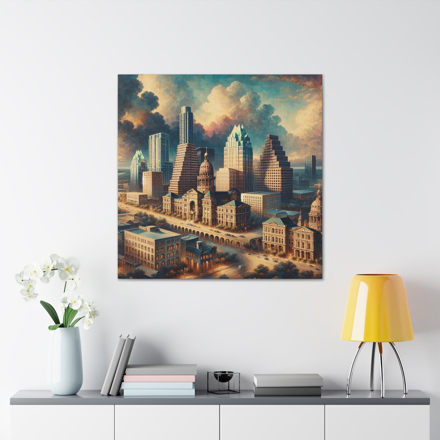 "Texan Renaissance: Austin's Splendor" - Canvas