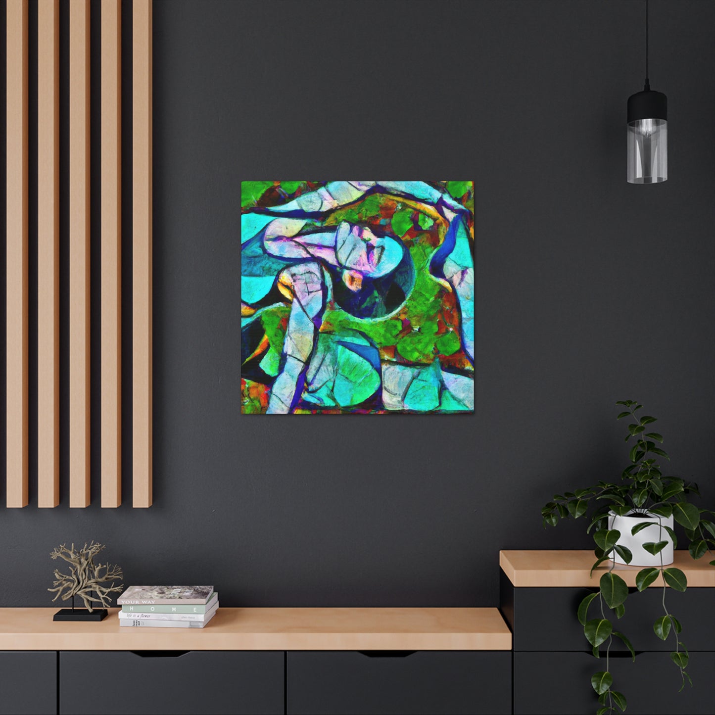 "Gymnasts in Motion" - Canvas