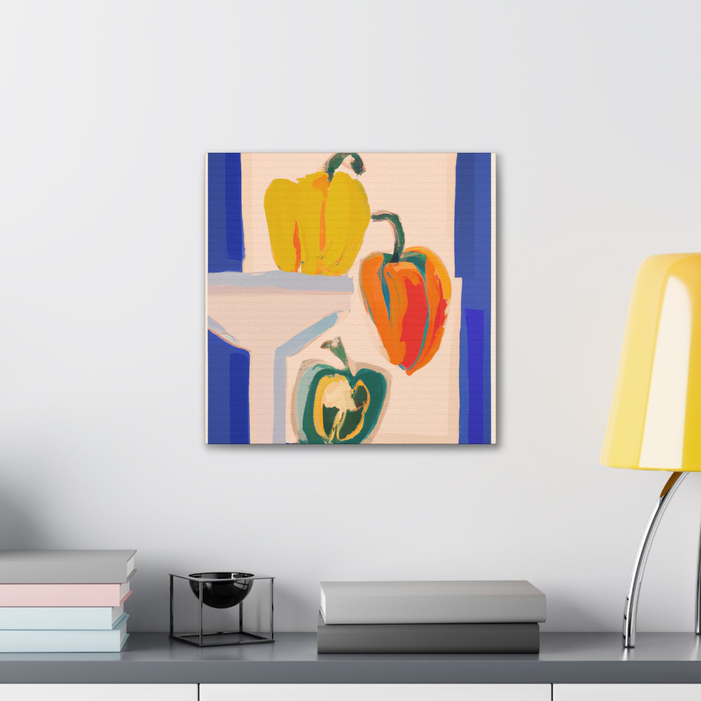 "Peppers in Pop Art". - Canvas