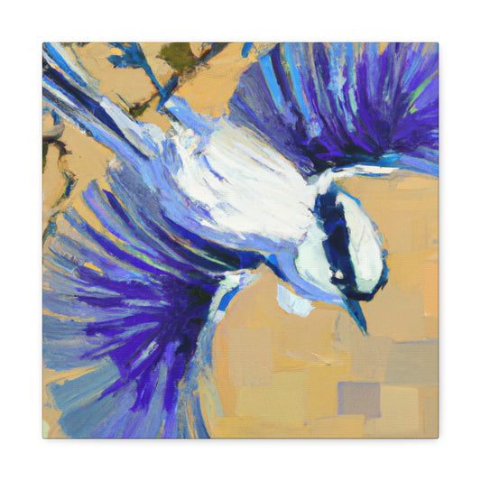 "Nuthatch in Art Deco" - Canvas