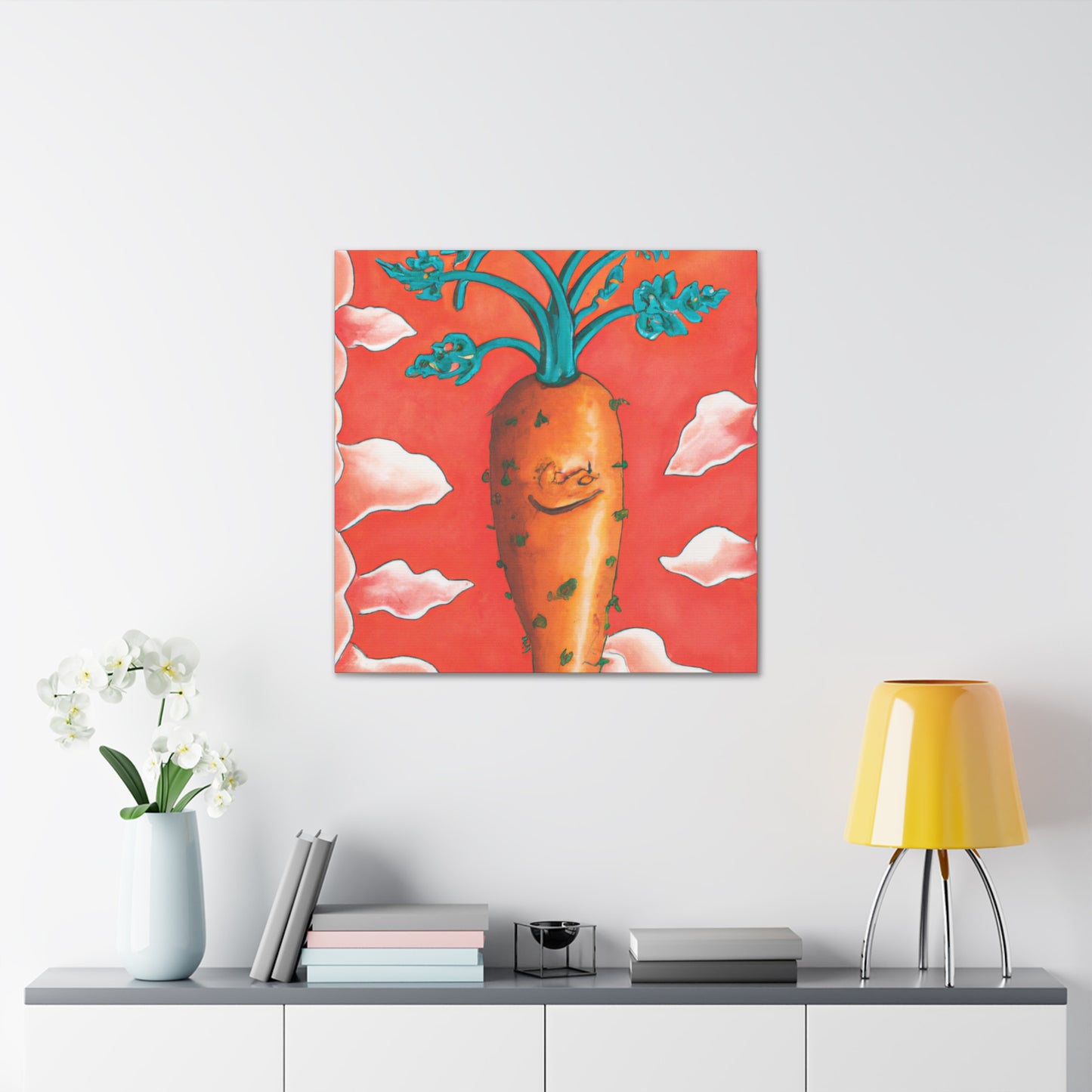 "Carrot in Rococo Style" - Canvas