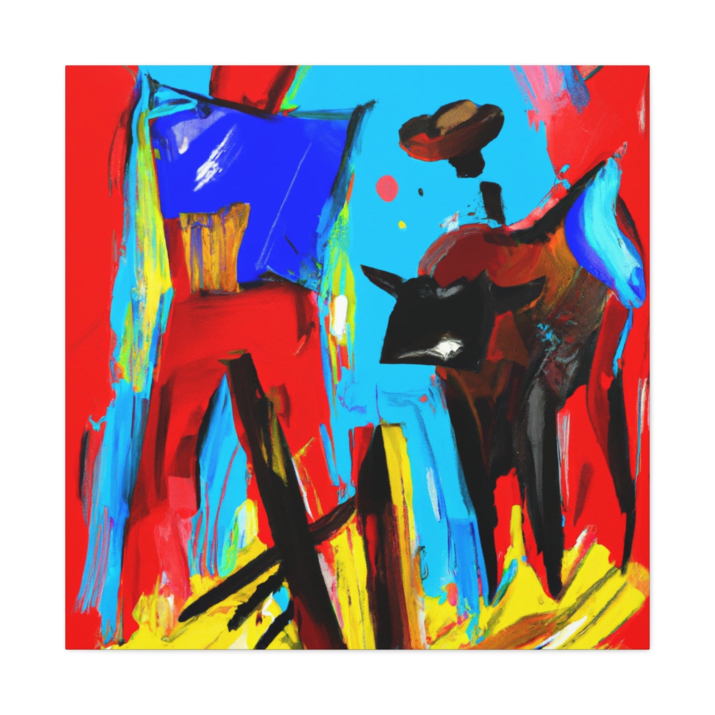 "Hitching Post Momentum" - Canvas