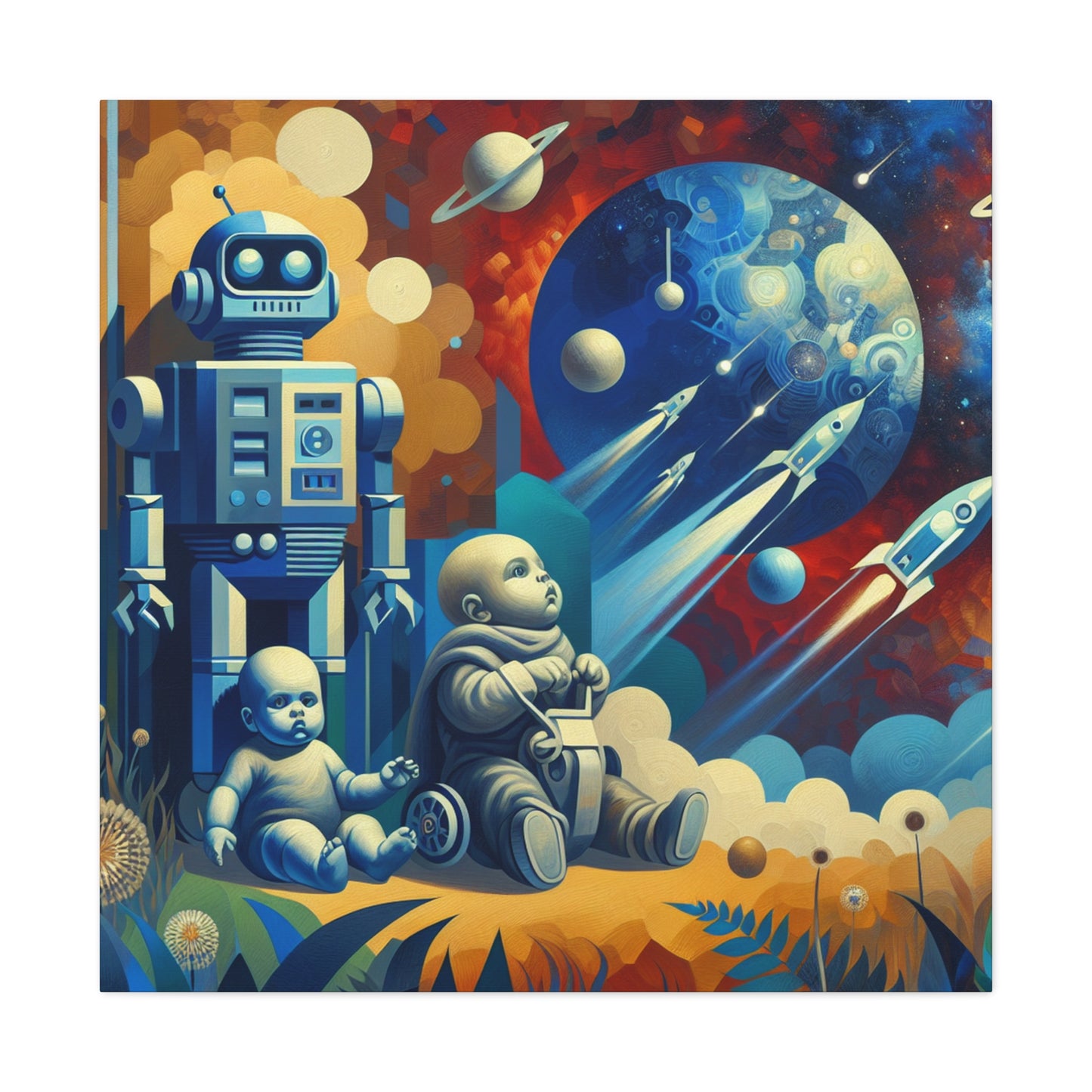 "Robotic Cosmo Explorations" - Canvas