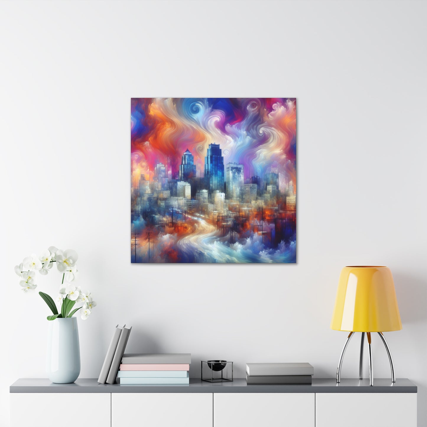 "Urban Symphony Unveiled" - Canvas