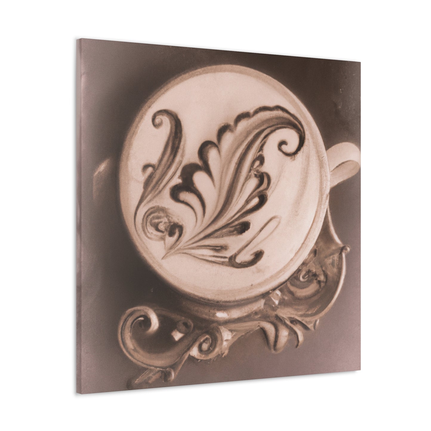 "Cappuchino Elegance" - Canvas