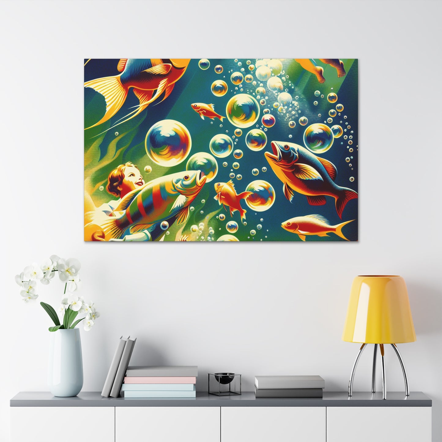 Aqua Visionscape Extravaganza - Canvas