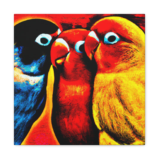 Loving Birds Together - Canvas