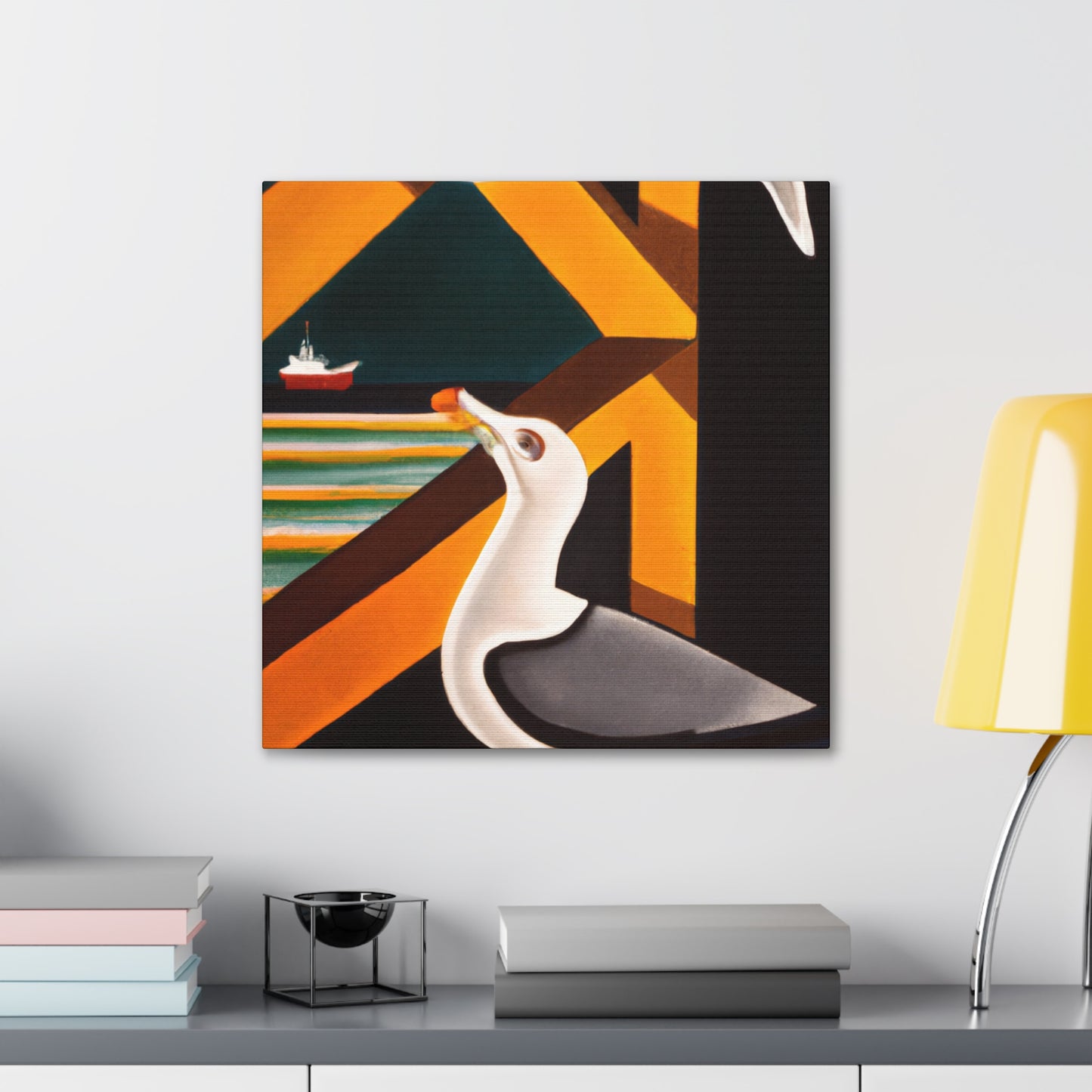 "Seagull on the Shore" - Canvas