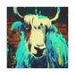 Yak and Graffiti Art - Canvas