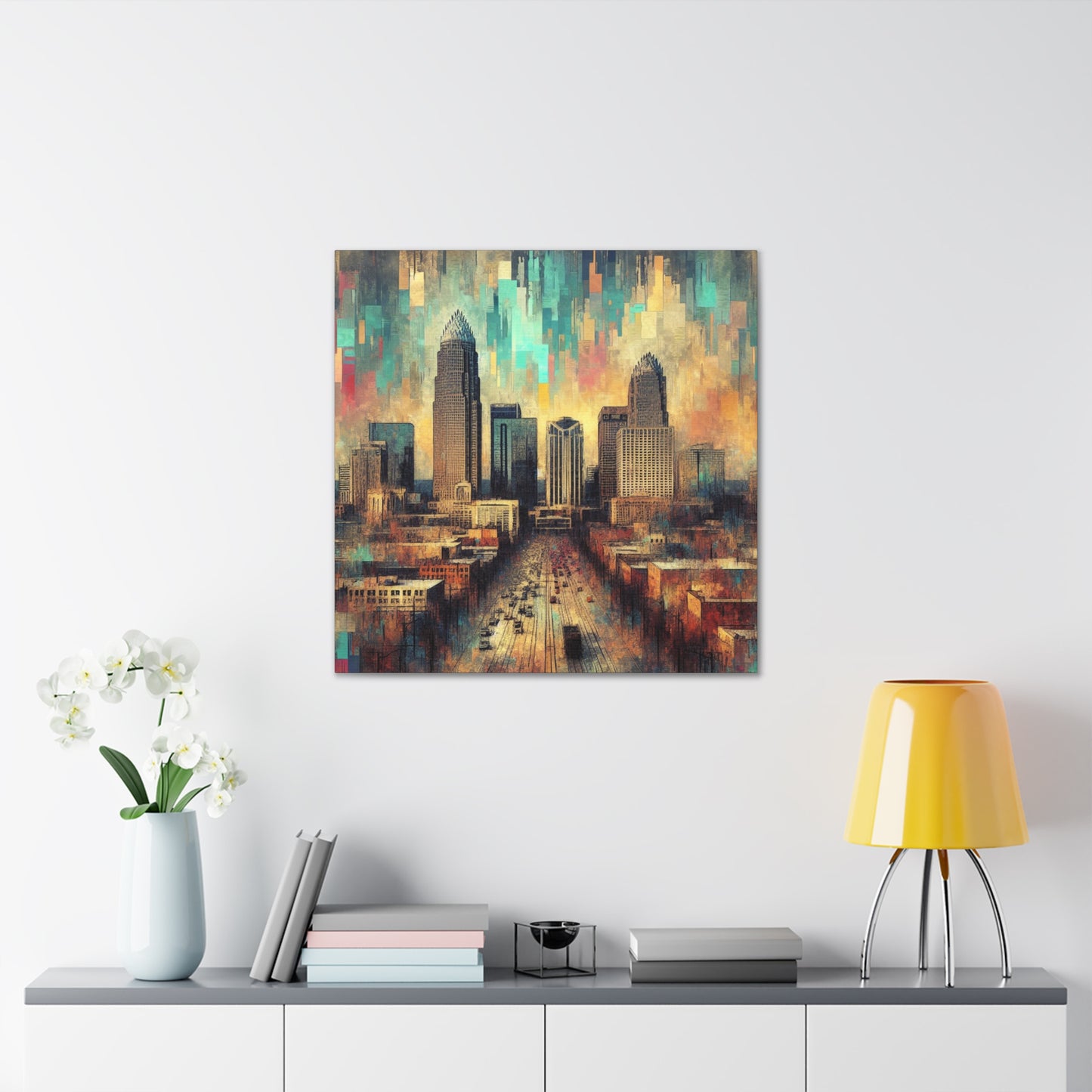 "Cosmic Urban Reverie" - Canvas