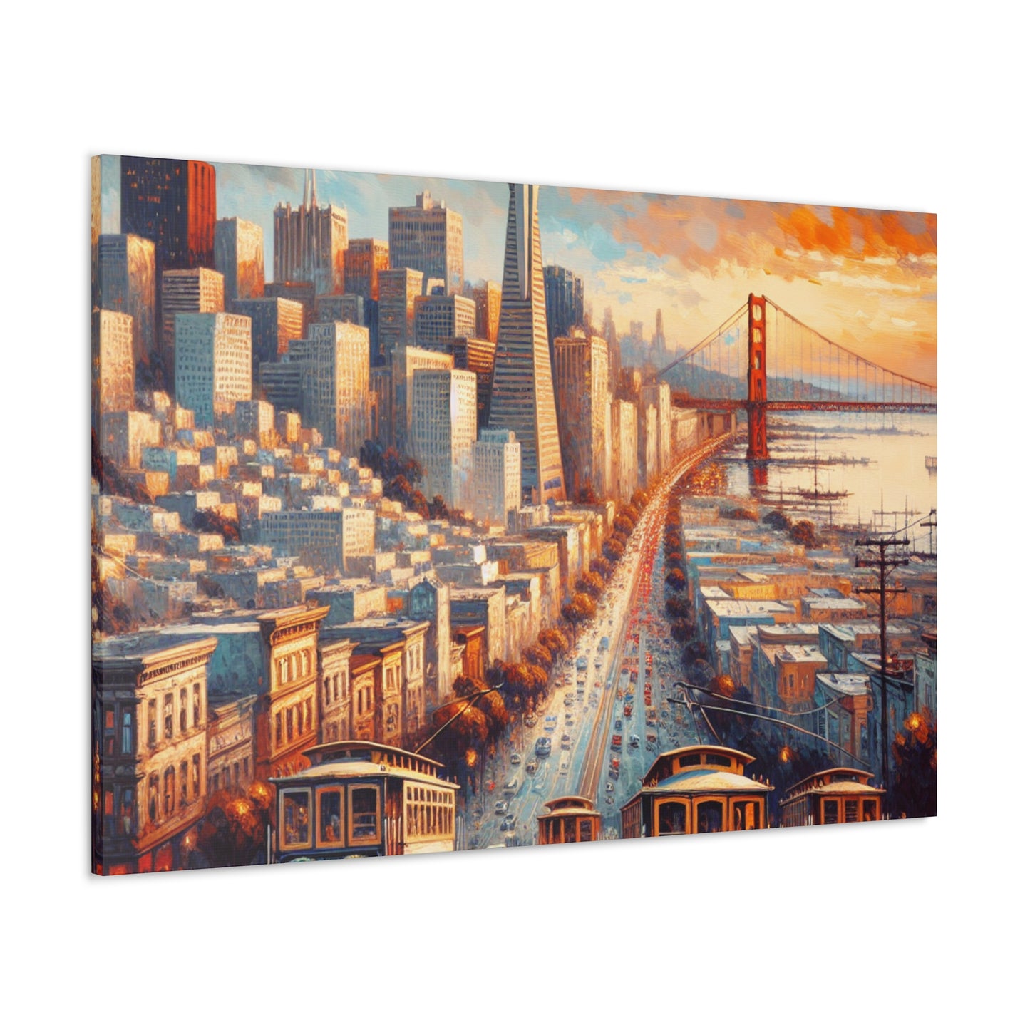 Golden City Horizon - Canvas