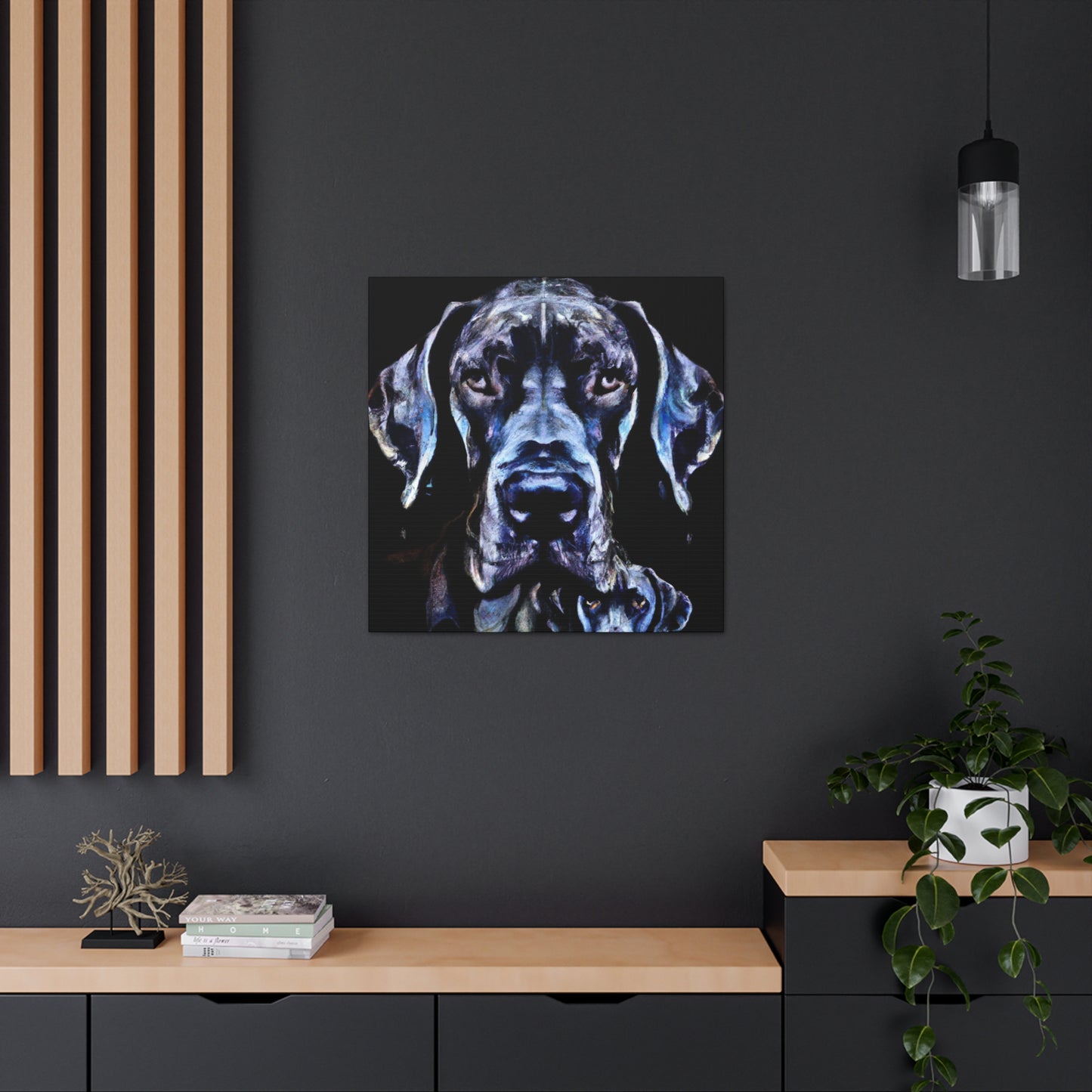 Great Dane in Deco. - Canvas