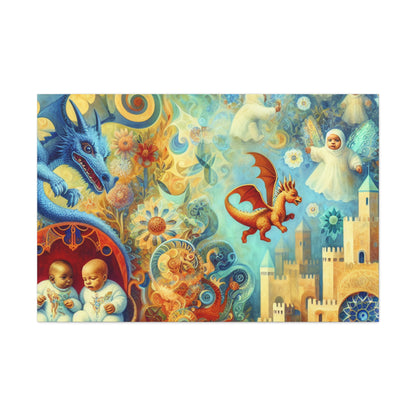 Whimsical Dragon Kingdom - Canvas