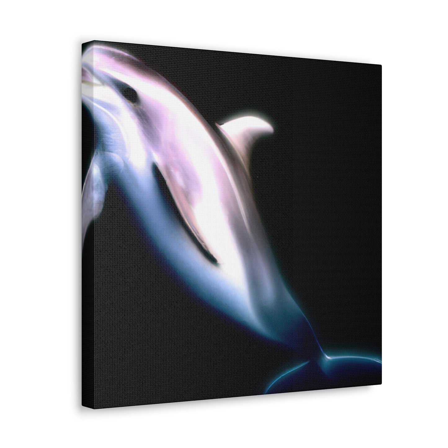 Dolphins in Moonlight Glow - Canvas