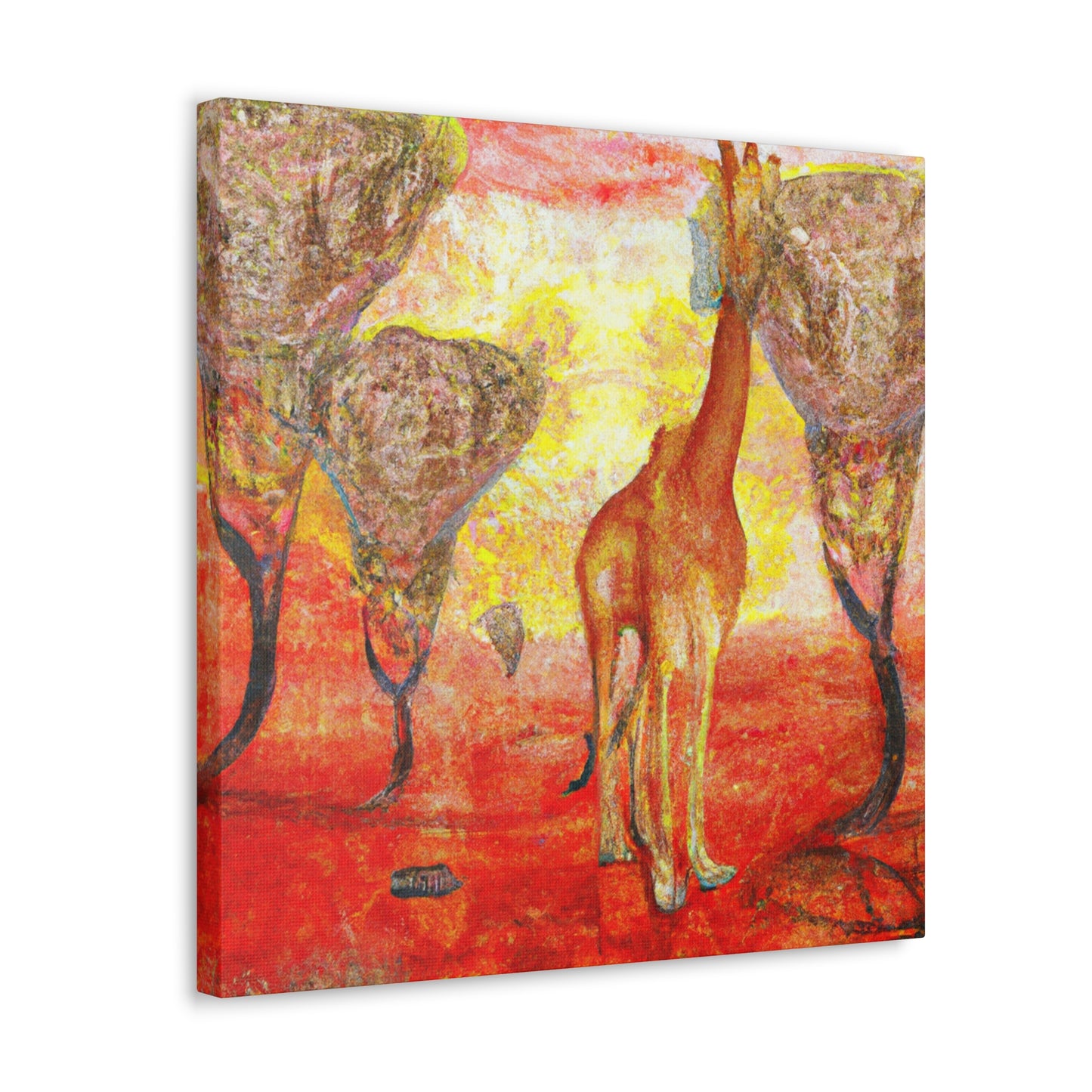 Giraffe's Surreal Dream - Canvas