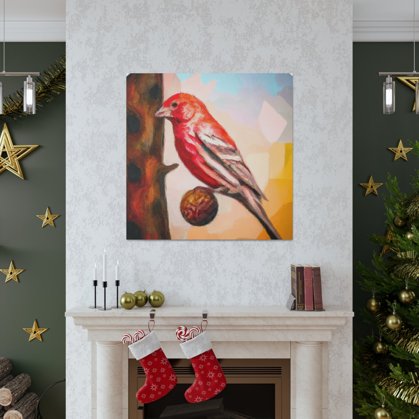 House Finch Surrealism - Canvas