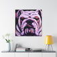 "Engrossed English Bulldog" - Canvas