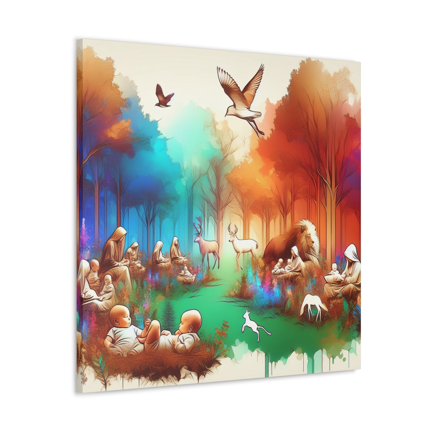 Whispering Woodland Wonders - Canvas