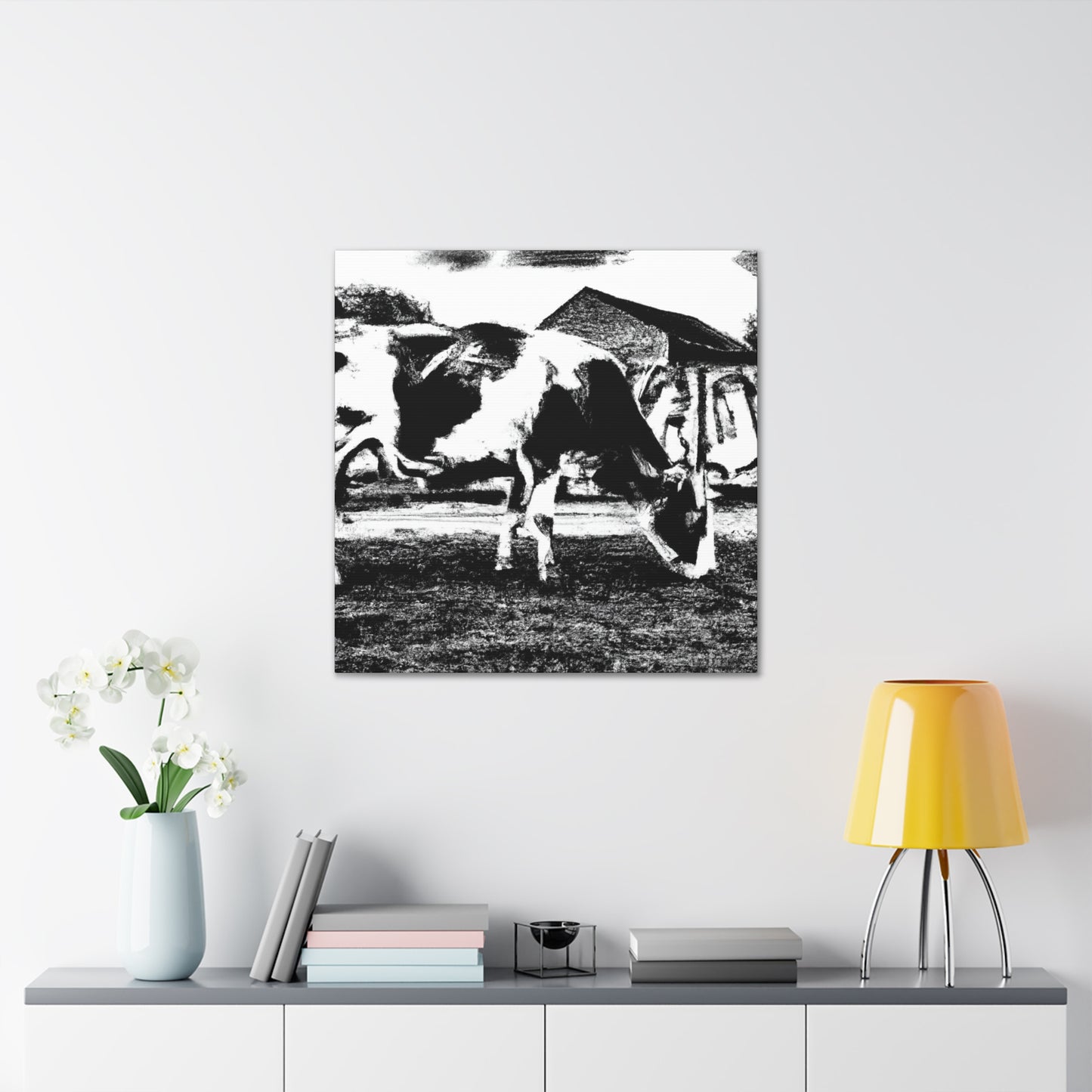 Milk Cow Mural. - Canvas