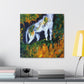 Lynx Among Abstracts - Canvas