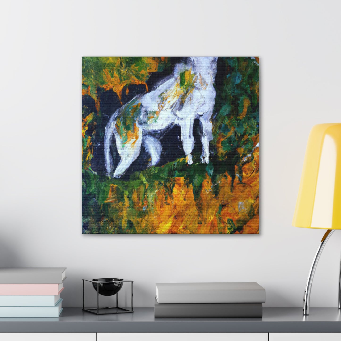 Lynx Among Abstracts - Canvas