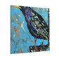 "Starling Aglow in Sky" - Canvas