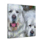 "Great Pyrenees Impressionism" - Canvas