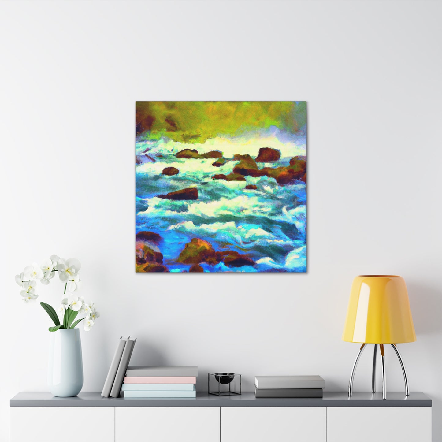 "River Reflections Impressionism" - Canvas