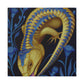 "Blue-Tongued Skink Oasis" - Canvas