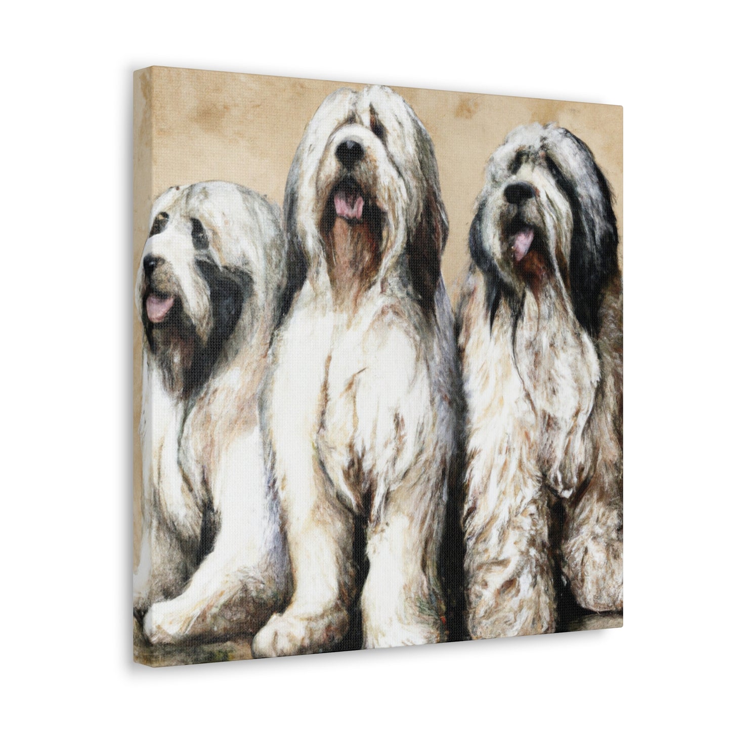 The Fluffy English Shepherd - Canvas